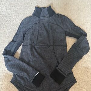 lululemon athletica Gray Turtleneck Performance Sweater